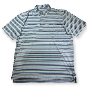 Peter Millar Pima Cotton Striped Polo‎ Men's Large